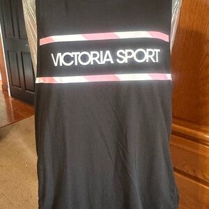 Victoria Sport Black Tank Top with side slits SIZE XL